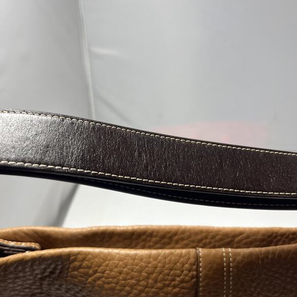 Coach Leather Baguette - Soho C-0782 F 10942 - Y2K Hobo Satchel Boho Carmel Tan - Picture 4 of 13